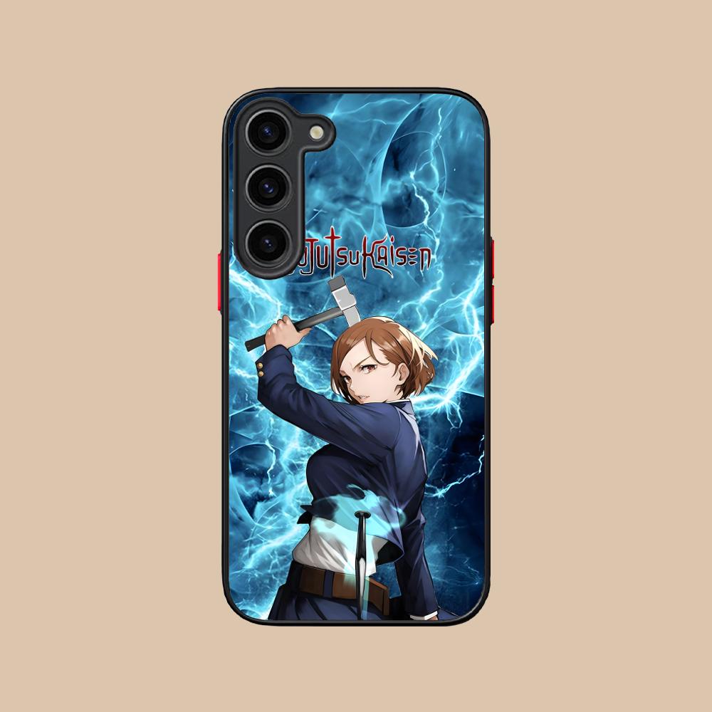 Jujutsu Kaisen Nobara Silicone Mobile Phone Case for Samsung Galaxy S26 S25 S24 S23 S22 S21 Plus FE Ultra Colorful Cover