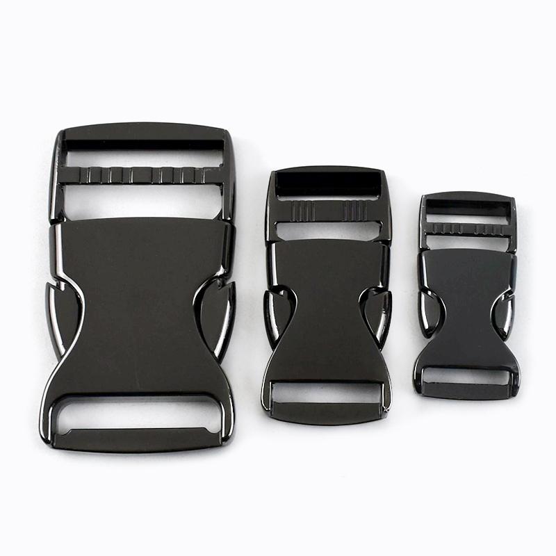 

meetee 2/5 шт. 20-38 мм Металева пряжка зі швидким звільненням Бічний затискач для рюкзака Захисна стропа Регульована застібка Аксесуар-карабін 20mm-2Pcs