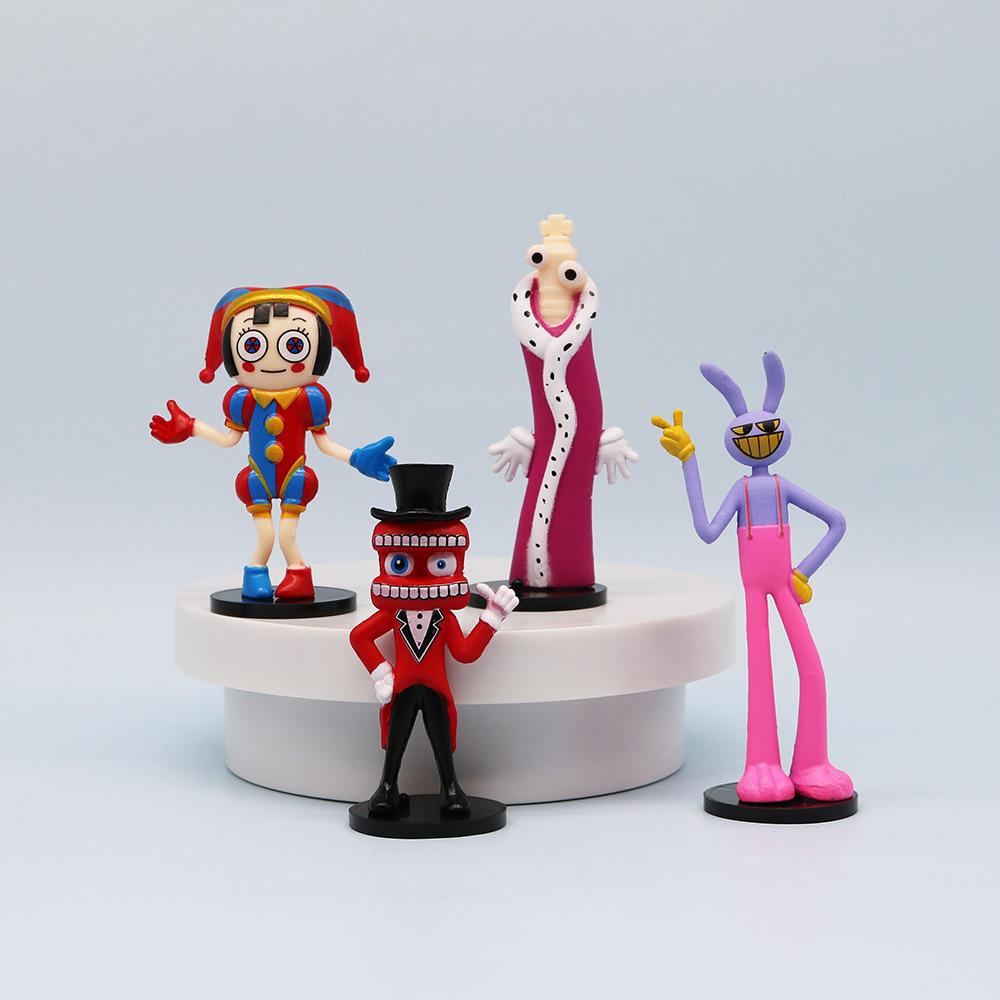 Cute The Amazing Digital Circus Figure Set 7Pcs 10.2cm Cartoon Character PVC Model Toys Desktop Decor Kids Gift Game Peripheral Collectible Statue
