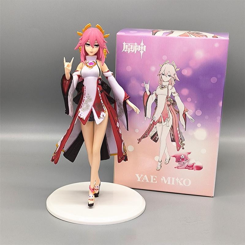 Original Genshin Impact Figures Wendy And Bailie 19cm And 18cm 153g And 190g