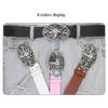 Convenient Waist Belt Bull Head Buckle Waist Belt PU Leather Wide Belt Adjust Coat Dress Female Western Waistband