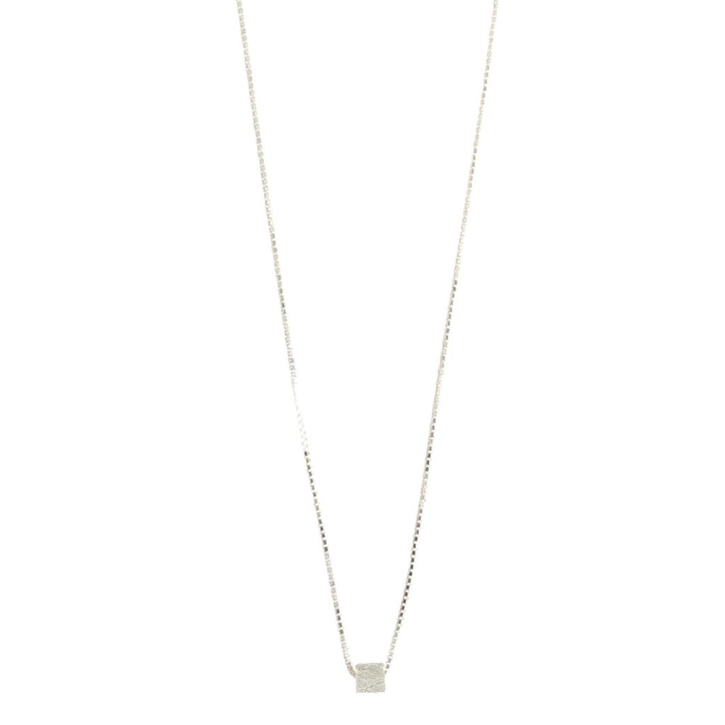 Korean Minimalist Geometric Sugar Cube Clavicle Necklace - Light Luxury Design