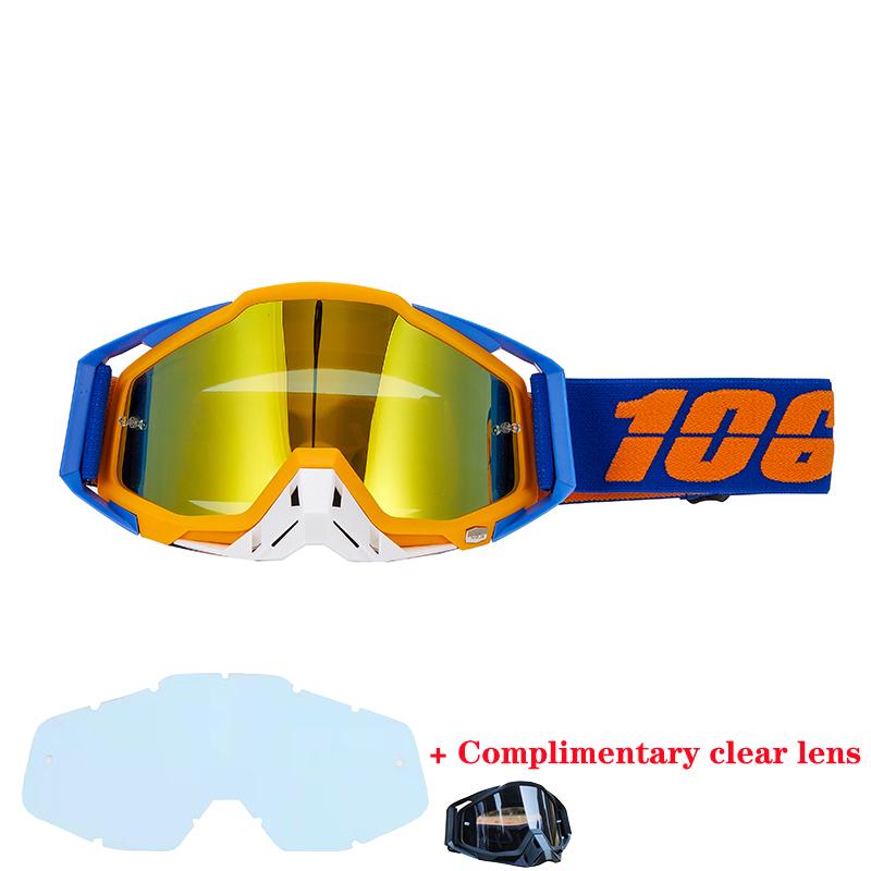 106% Motorcycle Glasses Goggles Motocross Goggles Helmet MX  Dirt Bike ATV Ski Outdoor Sports Glass Scooter Cycling Sunglasses