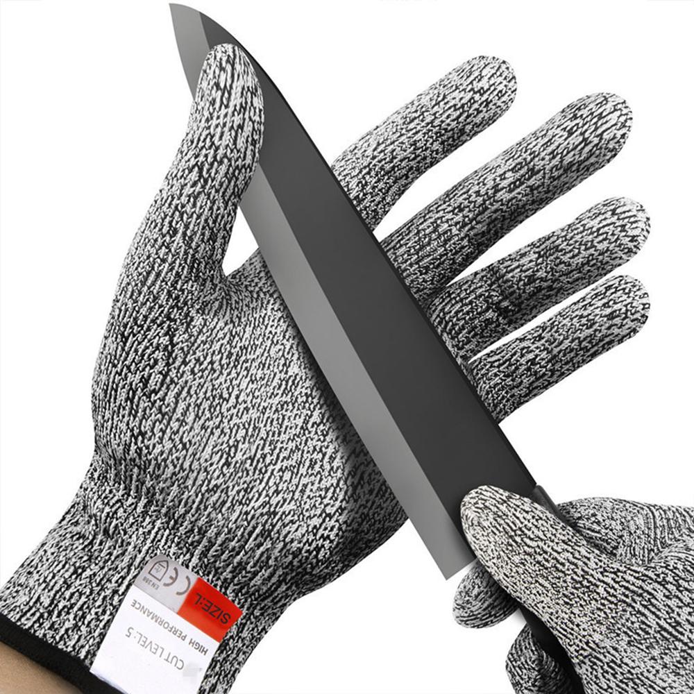 Schnittfeste Handschuhe 5. Schutzstufe Schnittfest Stichfest Edelstahl Draht Metallgewebe Küche Metzger Schnittfest Sicherheitshandschuhe S 20cm