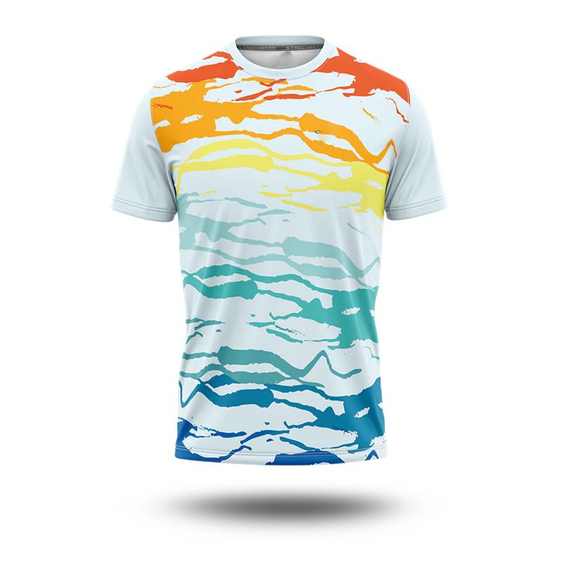 Summer Football Sport T-shirt Men Clothing Street 3D Print Stripe Fashion Jersey Tee 2025 Novelty Fashion Men's Loose T Shirts