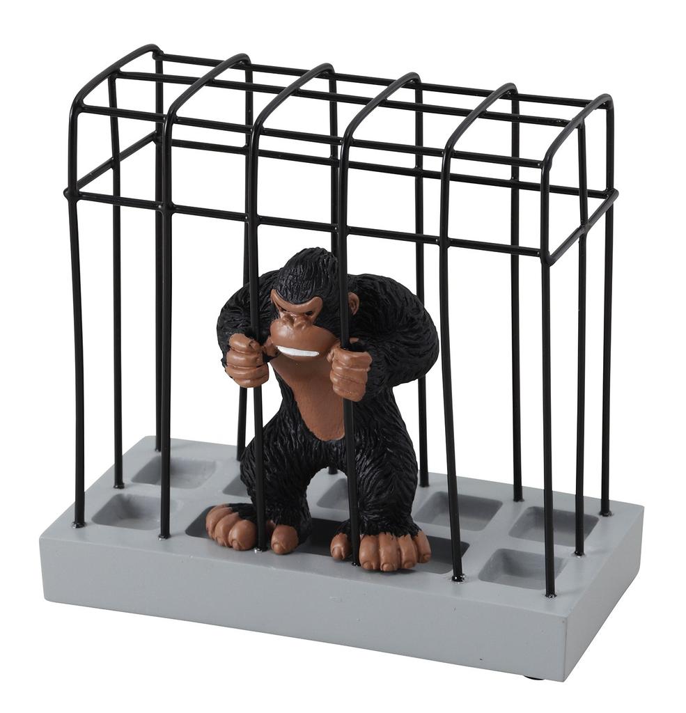Seto Craft Gorilla Stationery Stand SR-3041-150, Height Approx. 10.5cm