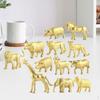 12 Pieces Animals Figurines Toys Animal Figures Model Set for Christmas Desktop Children Toddlers