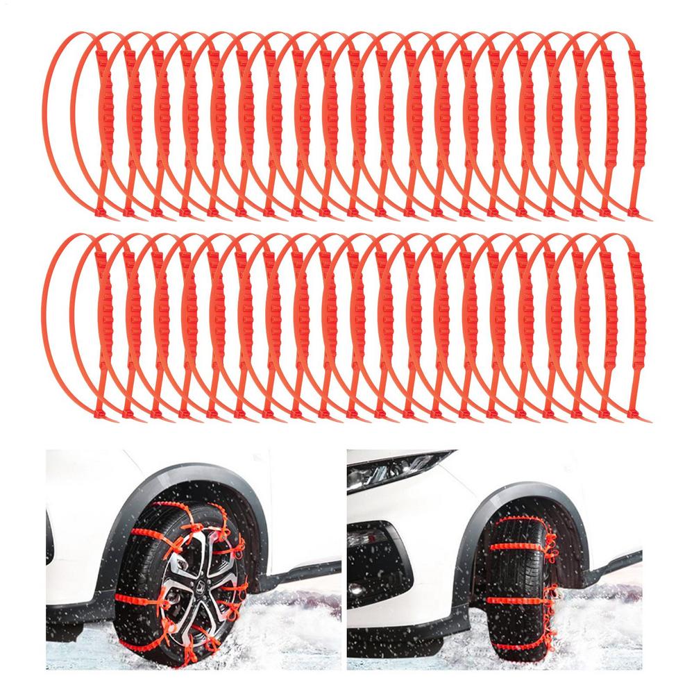 Tire Chains Foldable Lightweight Full Coverage Tool Tire Snow Chains for Vehicle automotive Trucks SUVs winter outdoor camping