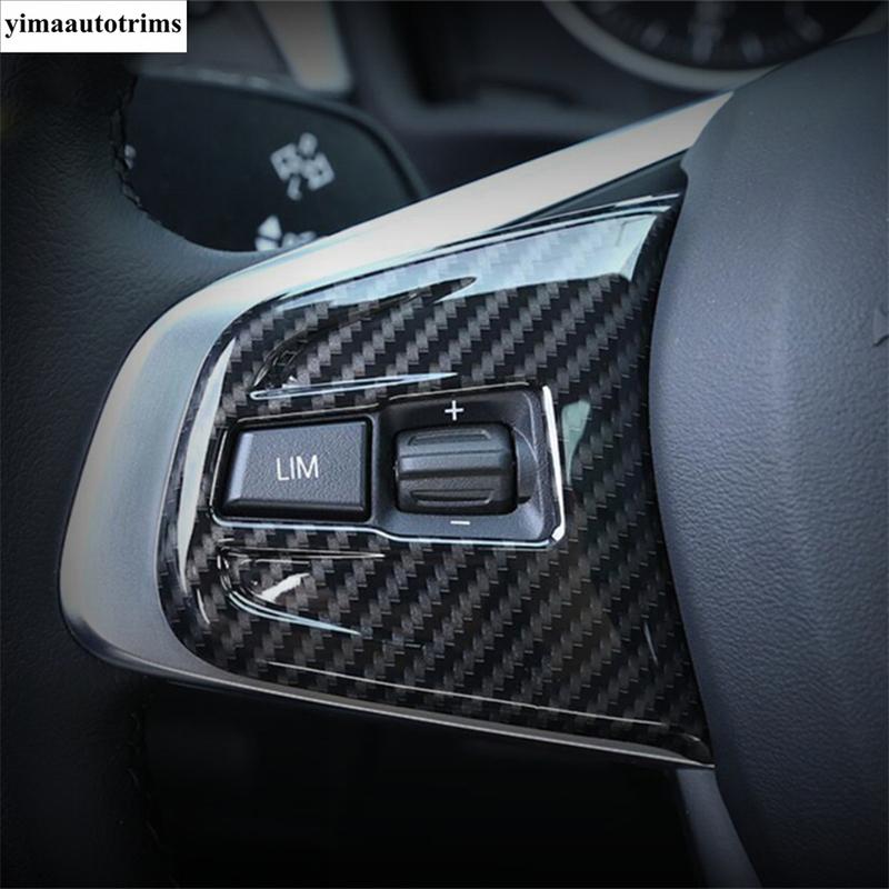 

Auto Steering Wheel Button Frame Decoration Cover Trim Fit For BMW X1 F48 2016 - ABS Carbon Fiber Look Accessories Interior