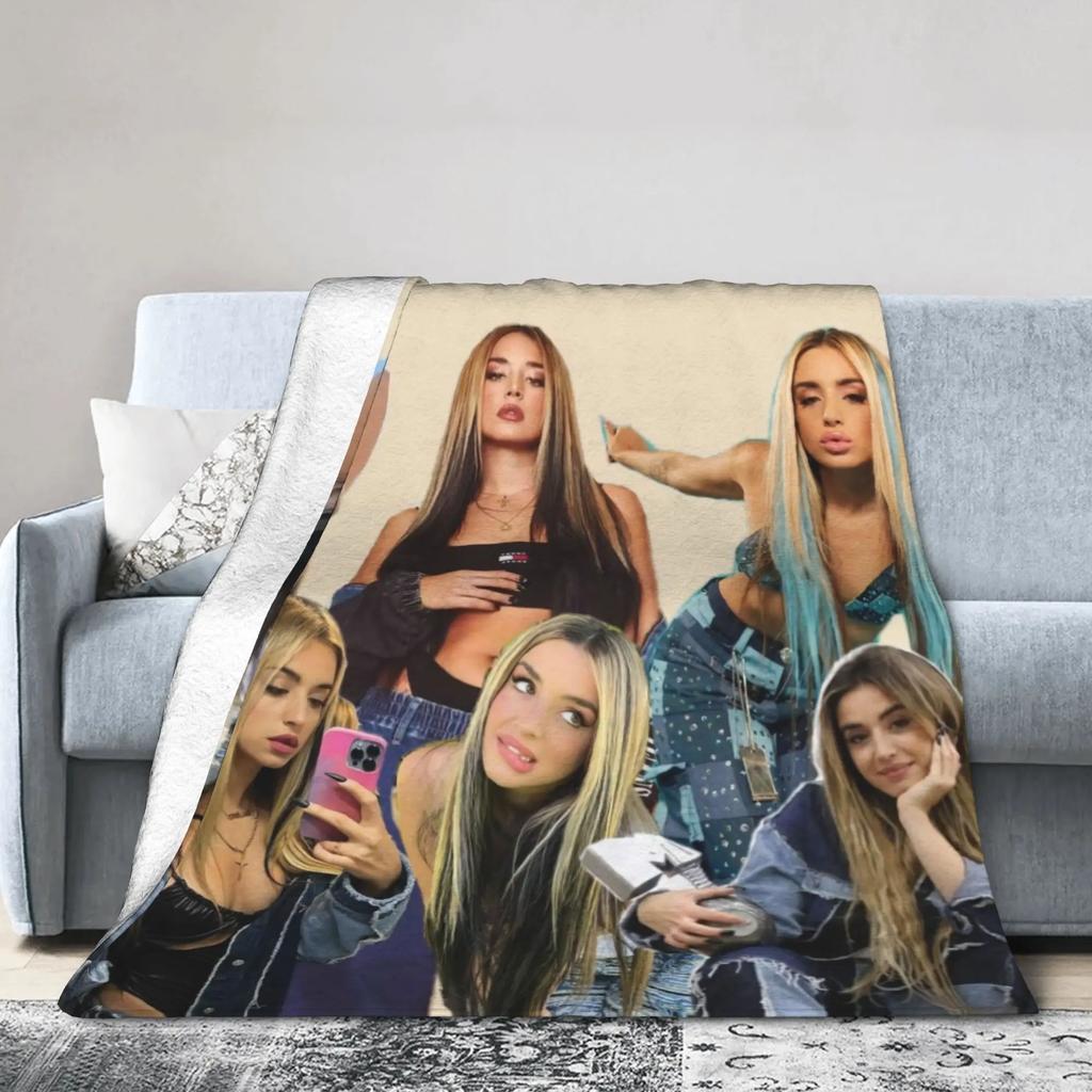 LLolas ndigos Spanish Singer Super Warm Plush Throw Blanket for Boy Girl Fluffy Flannel Sofa Bedspread Cover