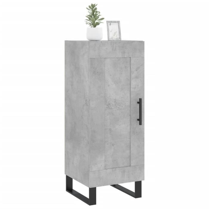 VidaXL Buffet Concrete Grey 34.5x34x90 Cm Engineered Wood 830472