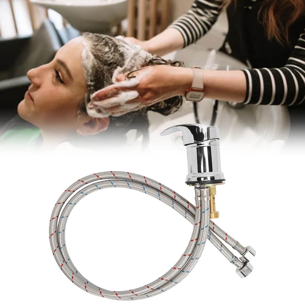 Robinet de șampon cald și rece, amestecare Salon de spălare a părului, robinet pentru majoritatea unităților de spălare inversă pentru bolul de șampon