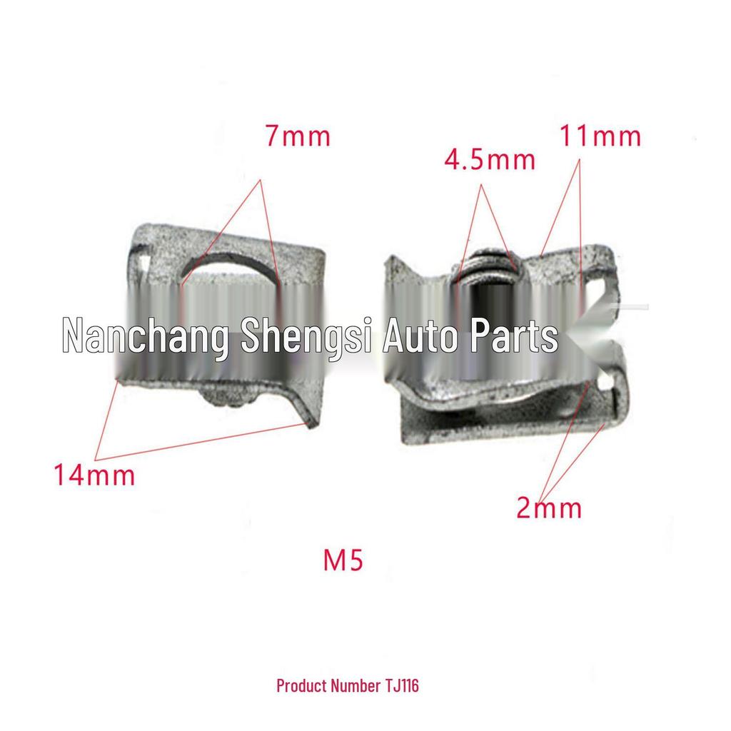 U-Shaped M5 Steel Clip for Car Trim Panel Installation