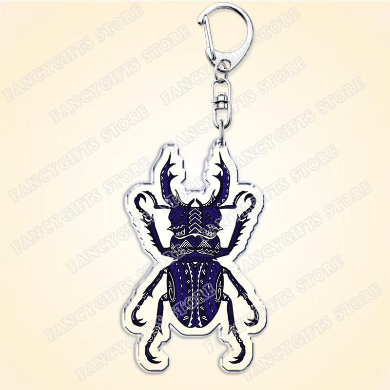 

Creative Beetle Keychain for Accessories Funny Nature Insect Bugs Keyrings Entomology Ladybug Jewelry Friends Gifts
