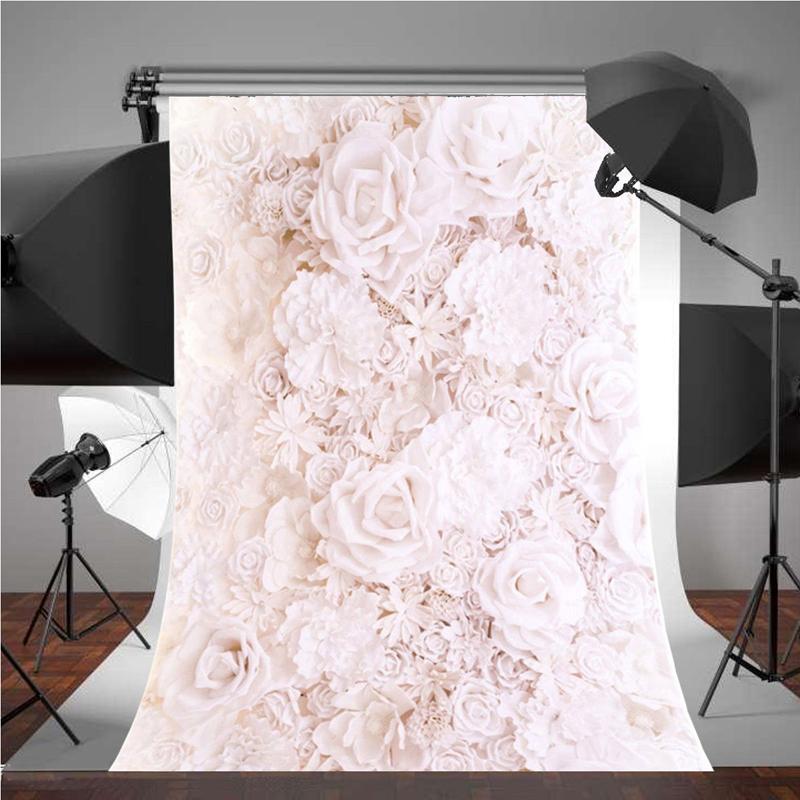 5x7ft Vinyl Baby Flower Wall Backdrop Photography Background Studio Photo Props 