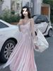 Pink Tassel Camisole Dress - Vacation Seaside Style