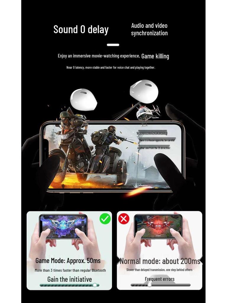 Wireless Sports Half-In-Ear Bluetooth Earbuds X6 - Hot Selling Cross-Border