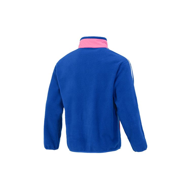 Adidas Juventus Langarm Fleecejacke Gestreift Sport Casual Stehkragen Strick Herren Jacke Blau HD8885