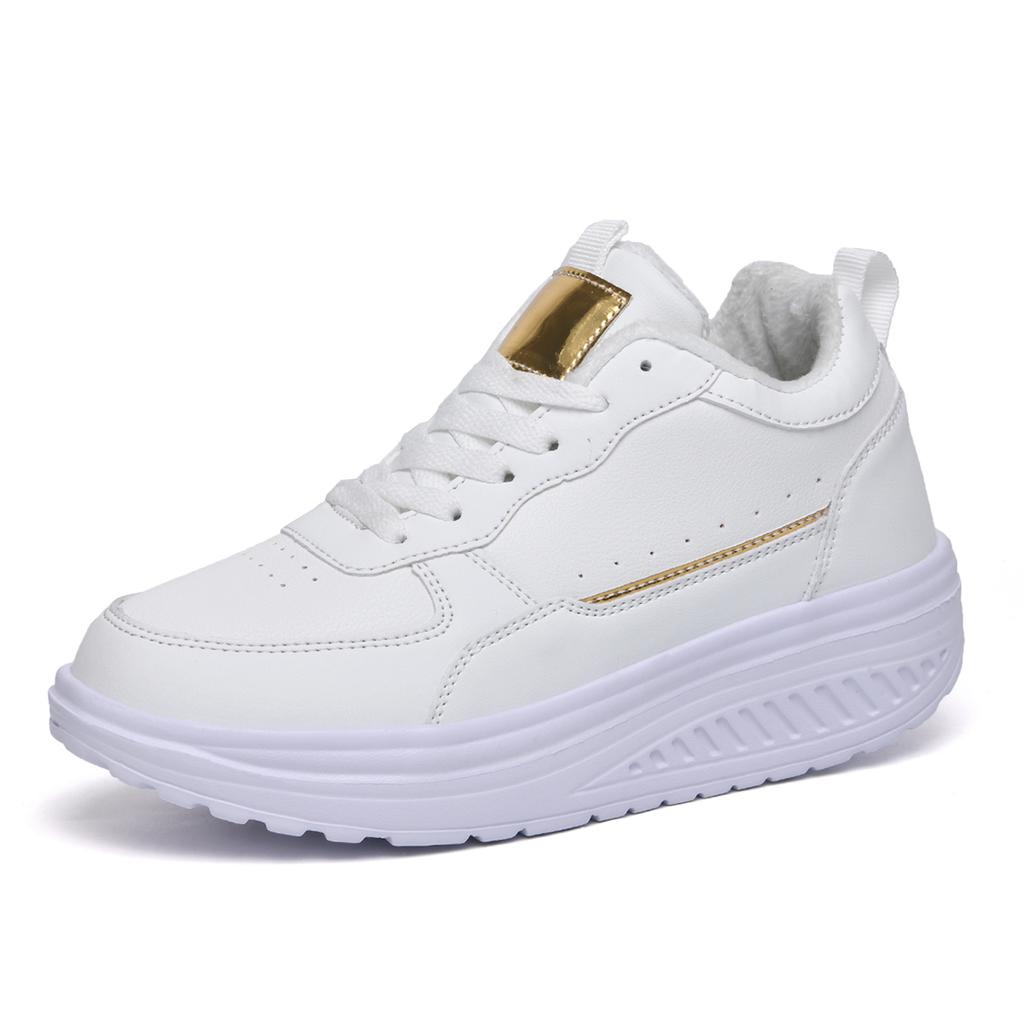 TUINANLE Women's High Top Cotton Sports Boots Winter Thick Warm Velvet Lining Sneakers Plush Shoes