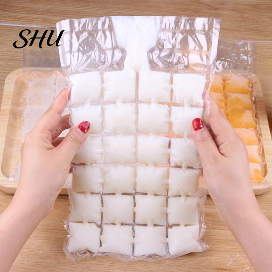 Ice Cube Bags 20Pcs Disposable Self-sealing Easy To Release Leak-proof Making BPA-Free Mold Trays Kitchen Supplies