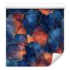 Navy Blue and Red Ink Wallpaper for Living Room and Bedroom 50x1000