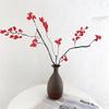 Artificial Holly Berries Long-Lasting Maintenance-Free Realistic Holly Berry Branches Bright Red Festive Home Decor