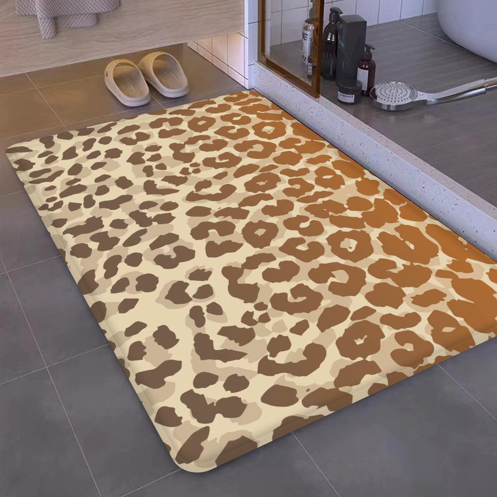 Leopard Cow Print Floor Mat Entrance Door Mat Nordic Style Home Doormat Bathroom-Toilet Mats Bedroom Hotel Decor Mat