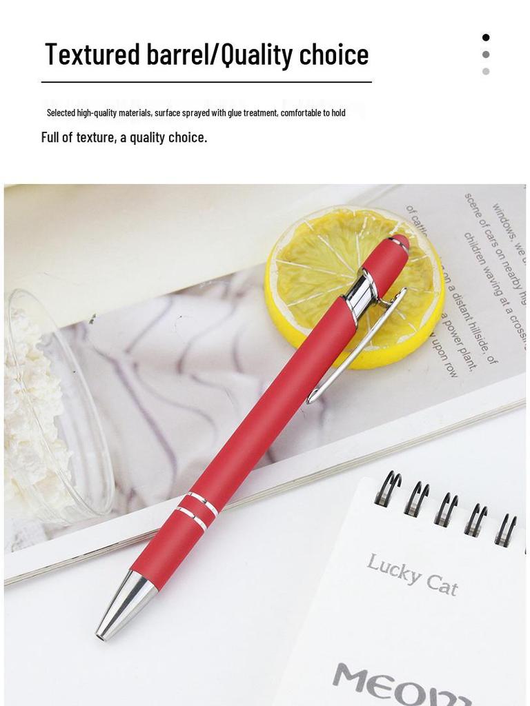 Multicolor Touchscreen Magic Pen with Spray Paint Aluminum Barrel and Logo Printing
