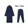 Taoist Long Robe with Slanted Placket, Three Purities Collar, Frog Buttons, Tai Chi Suit, Complete with Ten Direction Shoes and Zhuangzi Scarf