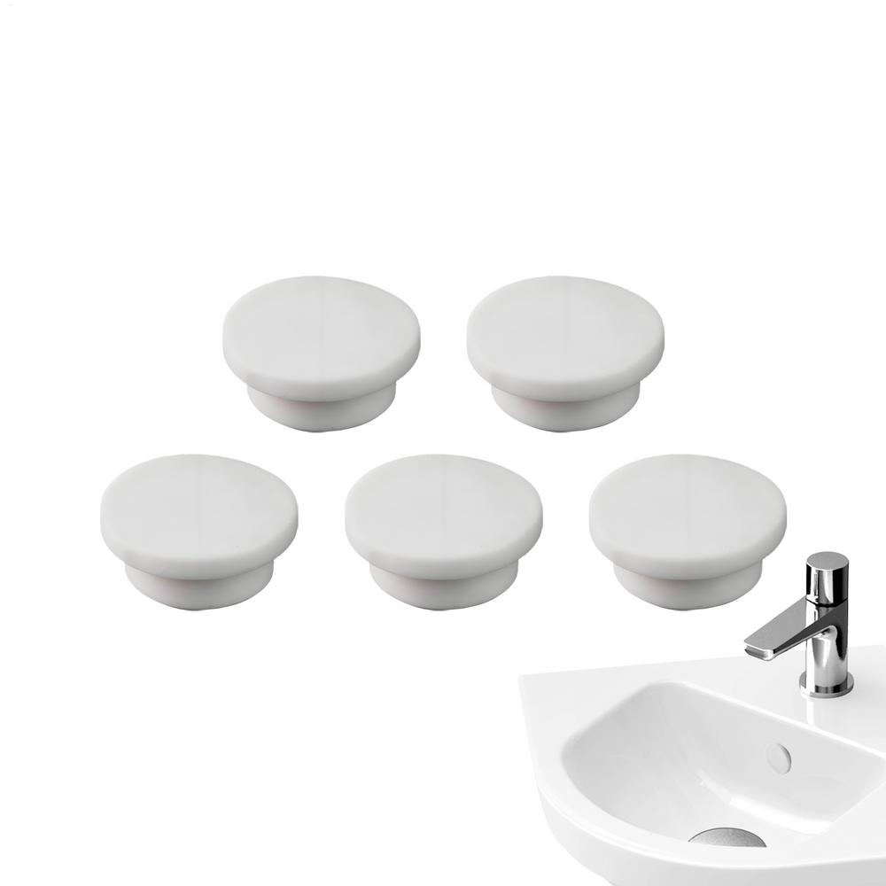 

Drain Covers 5 Pieces Silicone Oval Overflow Gasket Leak-Proof Plug Sealing Gasket For Home Countertop Bathroom Laundry Sink