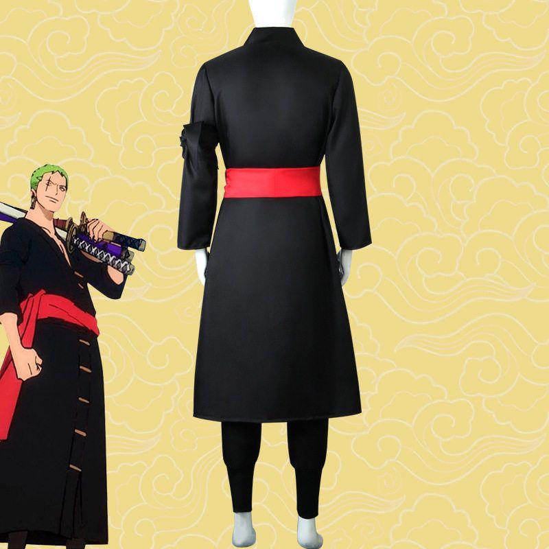 Wano Country Zoro Tenro Cosplay Costume Halloween Role-Playing One Piece Cosplay Outfit Set