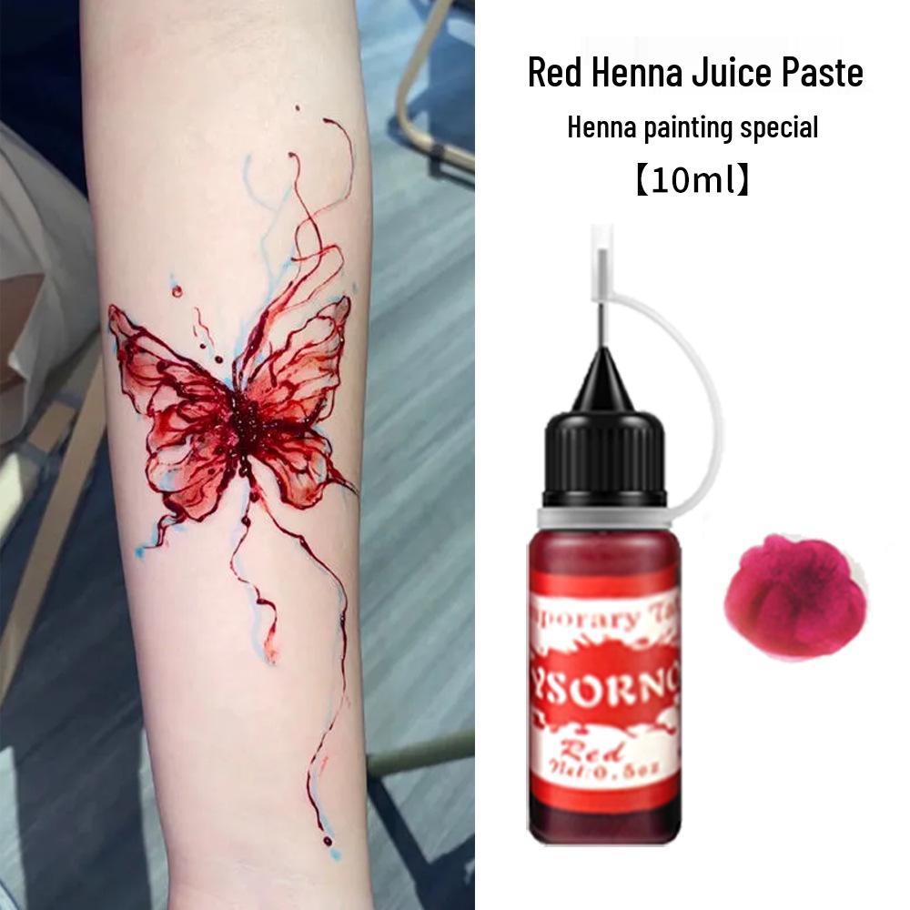 

Водостойкий крем для тату хной и молоком - пигментная паста в стиле TikTok