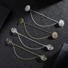 1 Piece Alloy Shawl Clips Decorative Cardigan Clips Vintage Scarf Brooch Pin  For Shawl