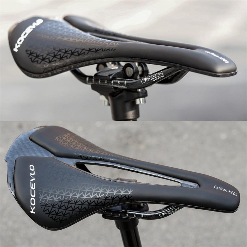 Ultra-Light Full Carbon Fiber Bicycle Saddle Mountain Road Bikes Hollow Design Leather Top Unisex