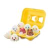 Color Shape Matching Game Easter Eggs Toy Learning Teaching Toy Sorting Activity Eggs Set for Child Party Supply 6PCS