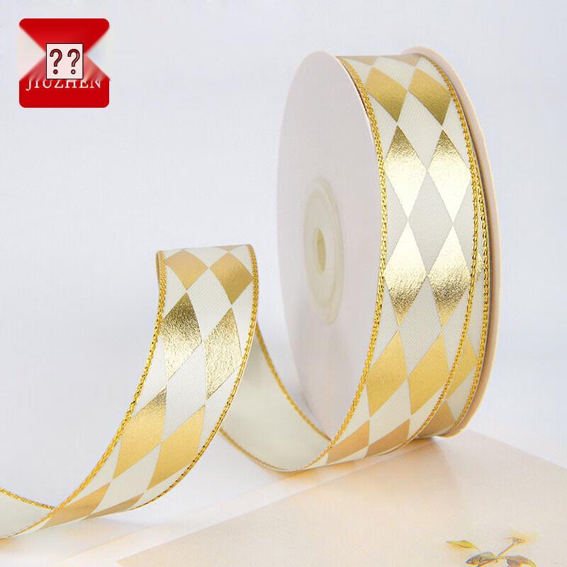 YZH31 Diamond Hot-Stamped Satin Ribbon