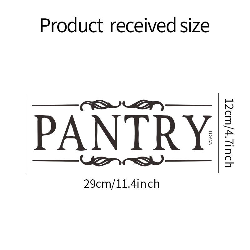 

Самоклеящиеся наклейки на стену с креативным слоганом КЛАДОВКА , идеально подходят для кладовых, шкафов, дверей и окон 12*29cm