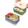 Microwave Heating Silicone Lunch Box Refrigerator with Lid Crisper Box Divider Box