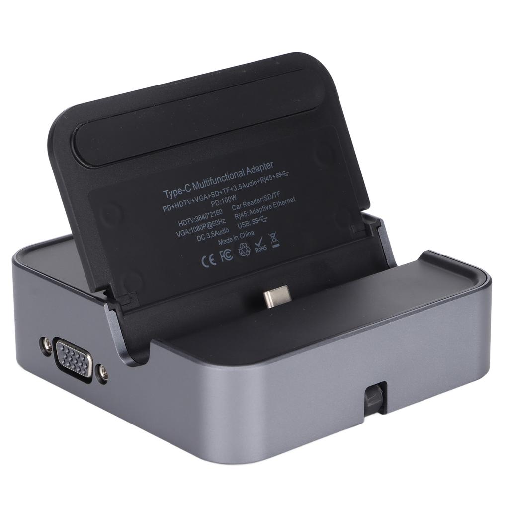 USB C Charging Hub Compact Portable 2 USB3.0 Ports Docking Station for Samsung Mobile Phone