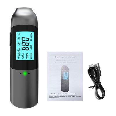 Contactless Breathalyzer, Portable Rechargeable Breath Analyzer with LED Display Voice