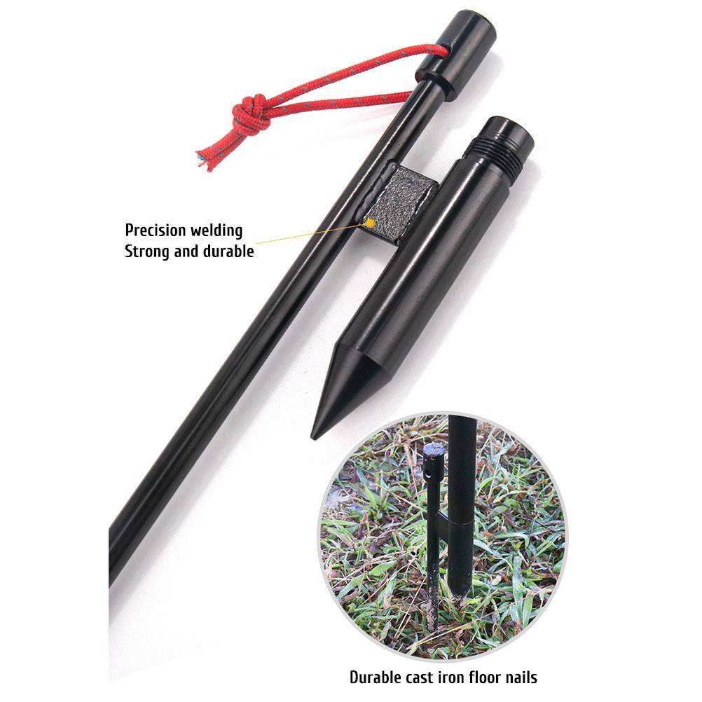 Campinglaternenständer Zusammenklappbare Lampenstange Campinglicht Hängestangen Aluminiumlegierung Outdoor-Laternenstange für Picknick