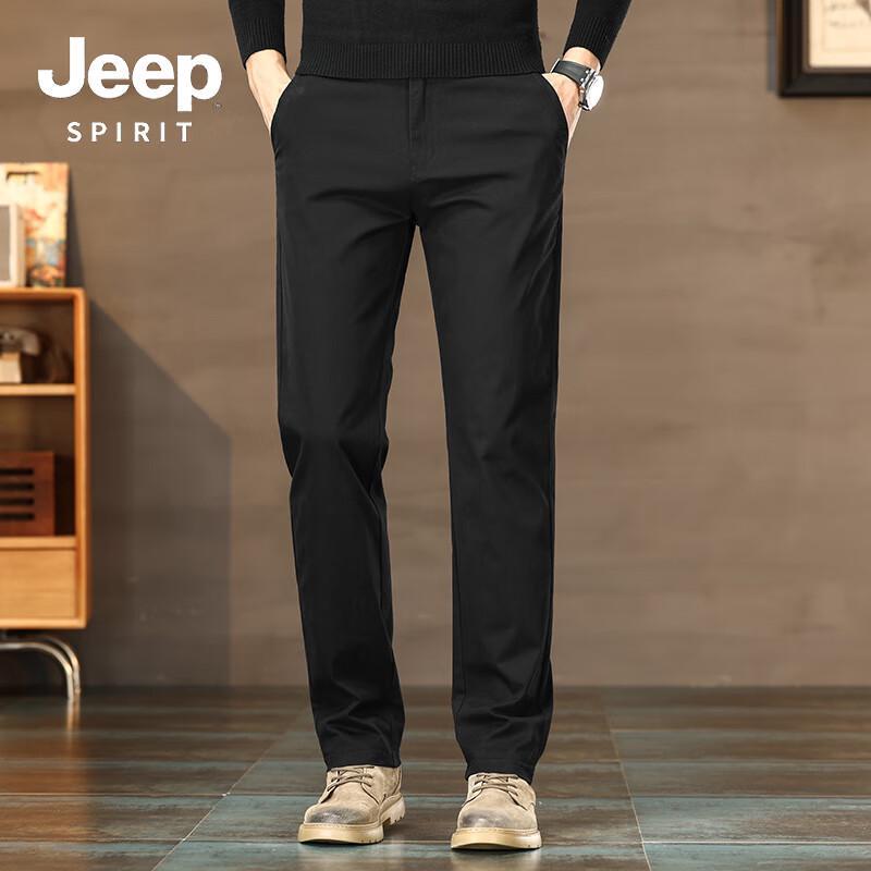 JEEP SPIRIT Men's Straight-Leg Versatile Casual Pants 588