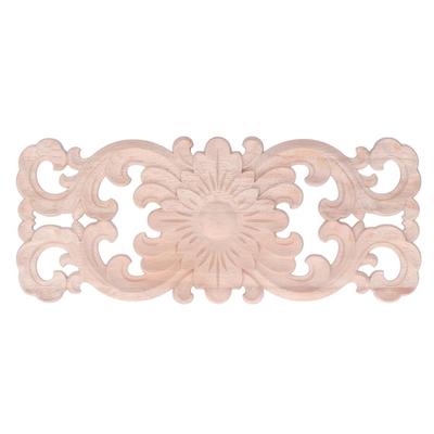 Träapplikationer DIY-produktion Utsökt snideri Vintagestil Miljövänligt Dekorativt Trä