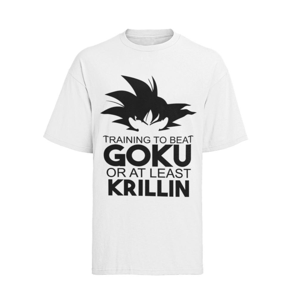 

Train to Beat Goku or at Least Krillin Dragon Ball Organic Cotton T-Shirt Mens 4XL