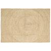 Area Rugs White 140 X 200 Cm Jute
