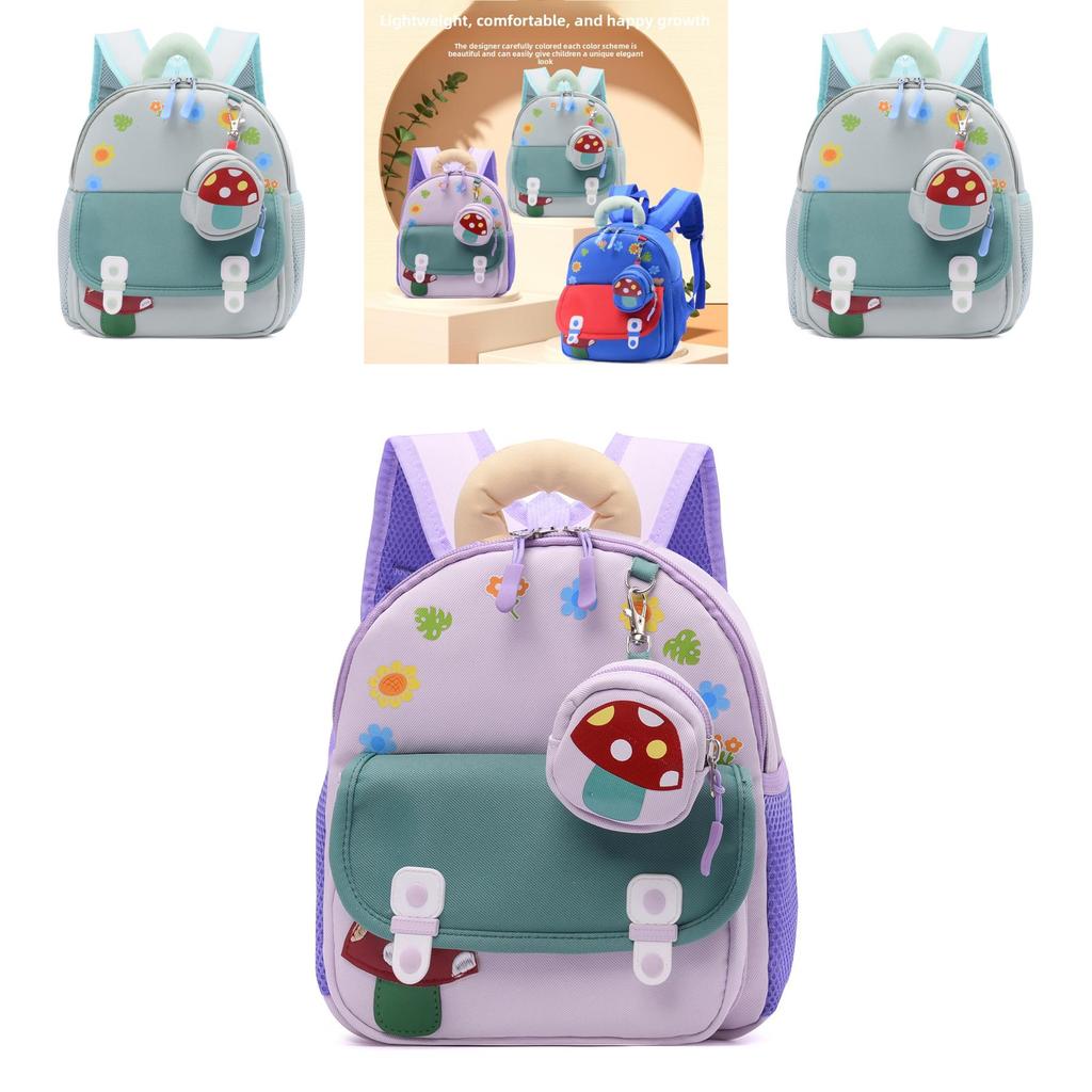 Cartoon Kindergarten Backpack For Kids With Lightweight Oxford Fabric And Cute Anime Pattern For School Use