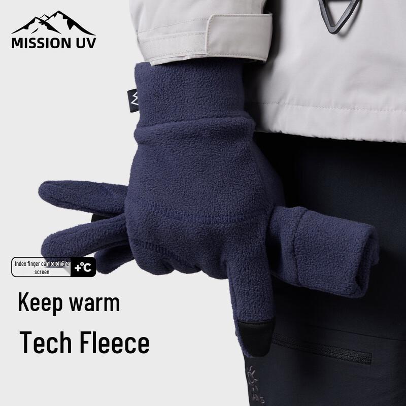 

MISSION UV Men s Winter Fleece Touchscreen Gloves