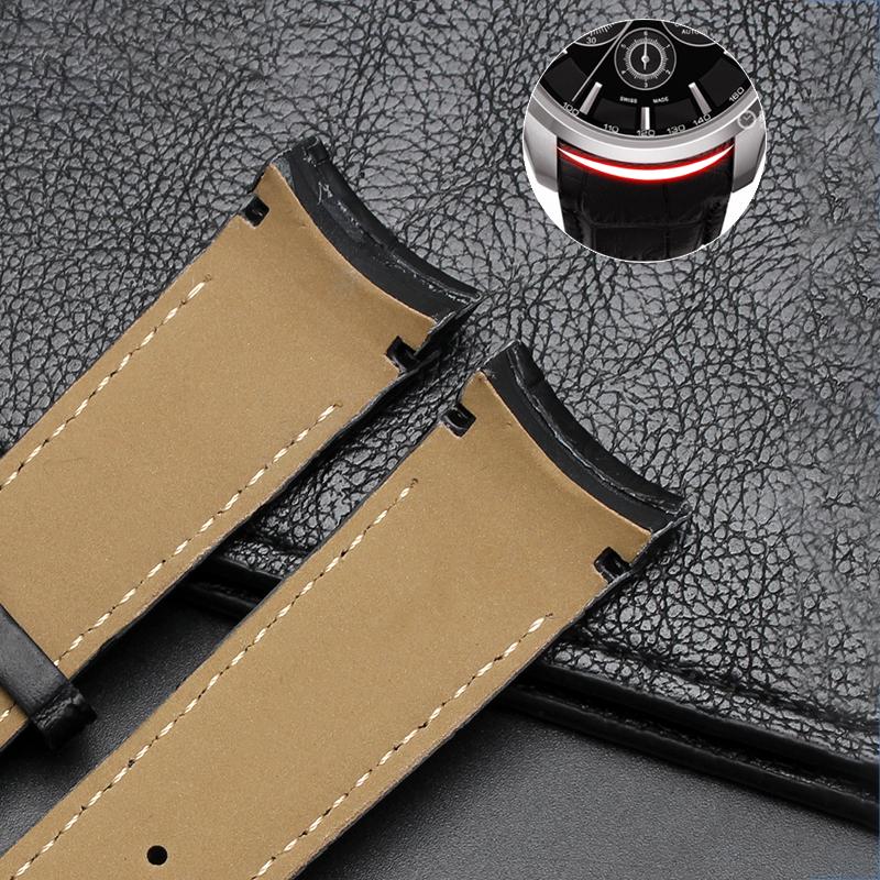 22mm 23mm 24mm Gebogenes Ende Kalbsleder Uhrenarmband Für Tissot Uhr Armband 1853 COUTURIER T035627A T035407A T035439 Herrenarmband