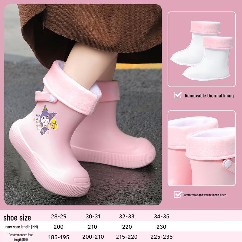 EVA 2026 Lightweight Waterproof Non-Slip Rain Boots for Boys and Toddlers