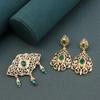 Gold Color Bohemia Women Brooch Earring Sets Bride Jewelry Tassel Brooch Pins Flower Earring